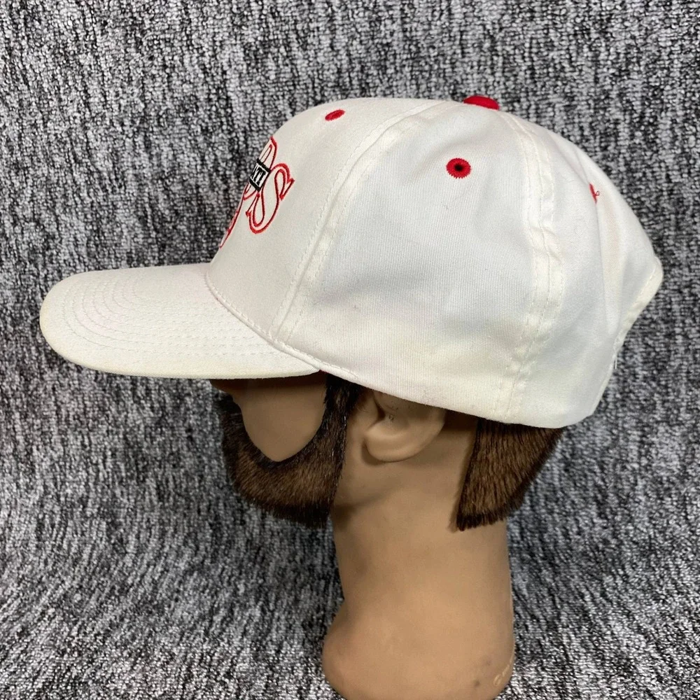 Vintage Cincinnati Reds Hat OC Outdoor Cap Snapback White MLB Genuine Red Logo